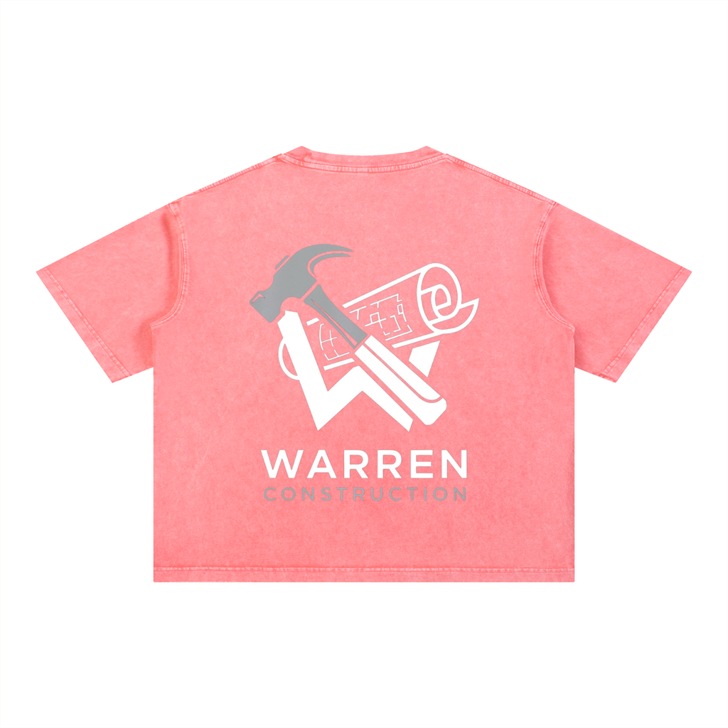 Washed T-Shirt / White logo