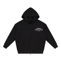 Zip up Hoodie / White logo