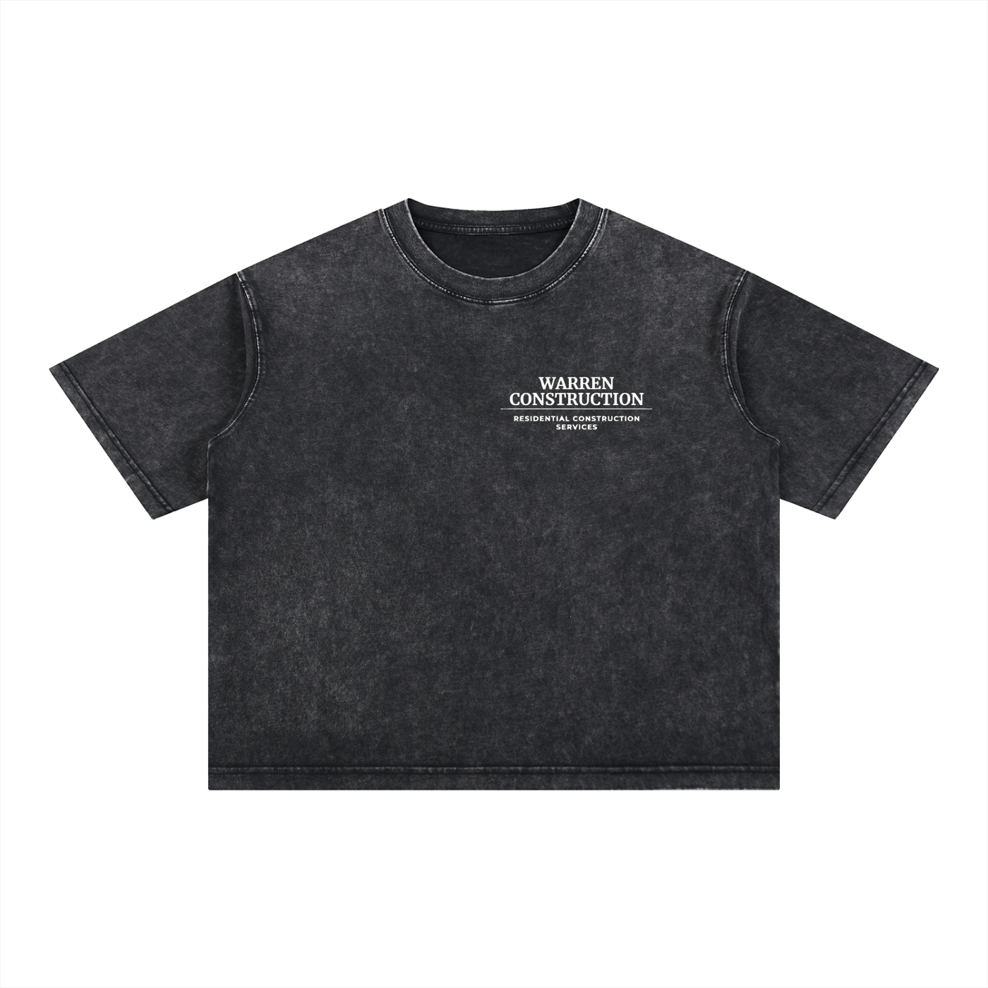 Washed T-Shirt / White logo