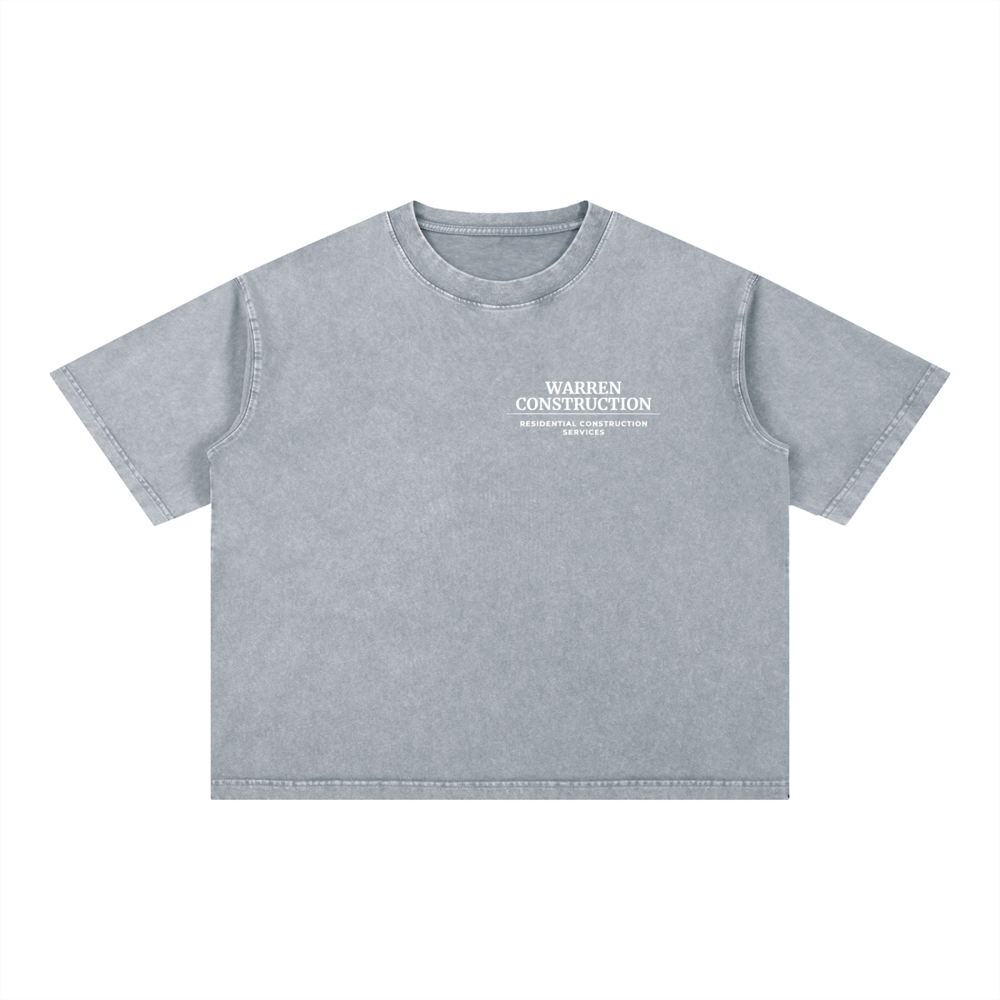 Washed T-Shirt / White logo