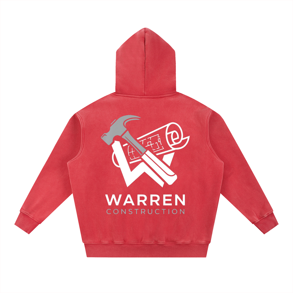 Oversize Hoodie / White logo