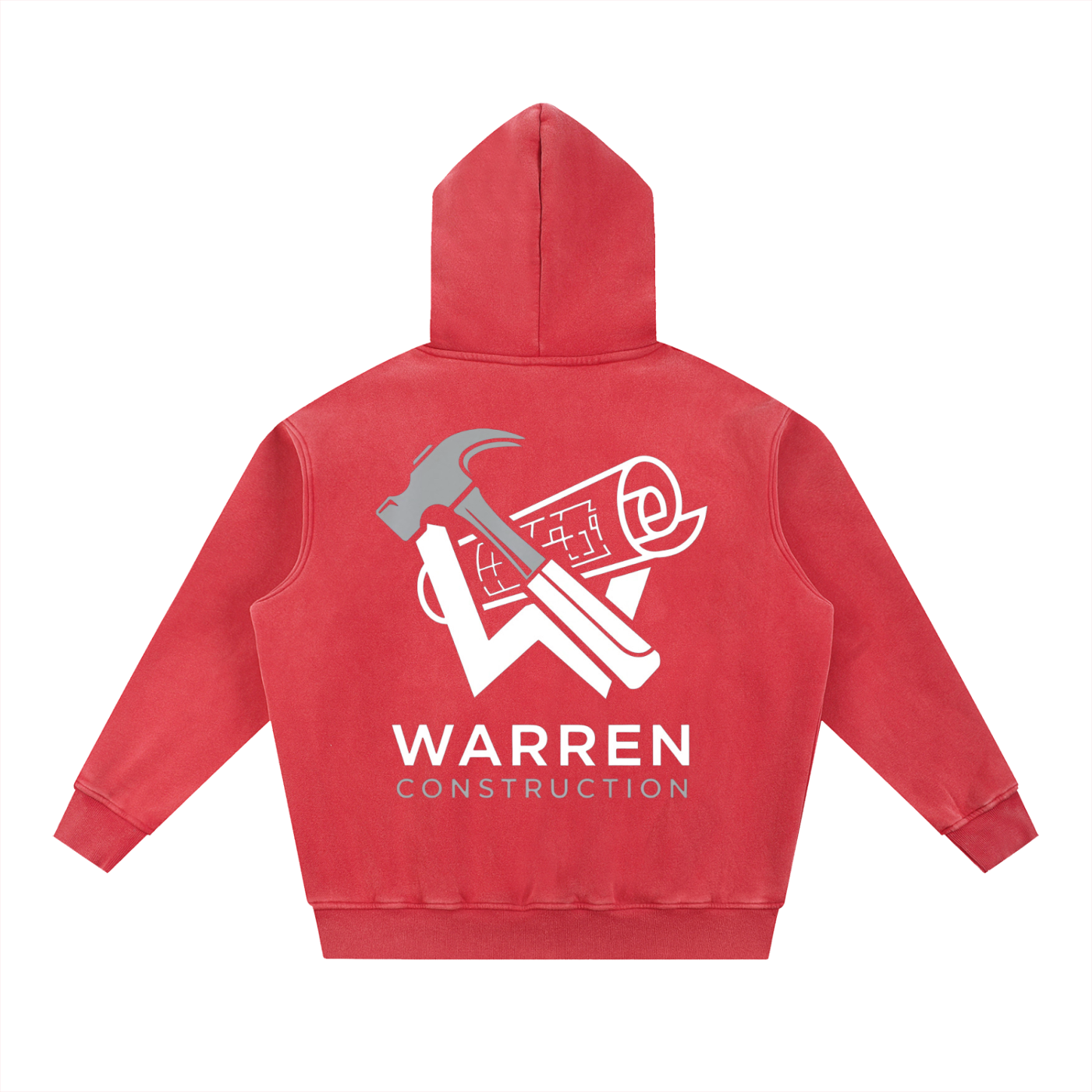 Oversize Hoodie / White logo