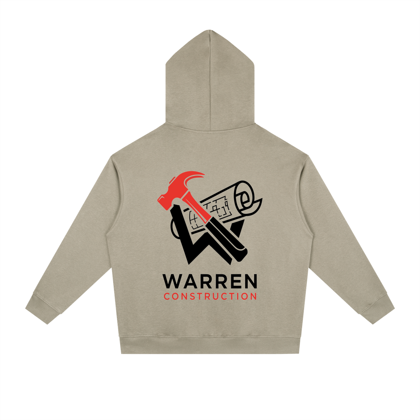 (Plus Size) Heavyweight Hoodie / Black logo