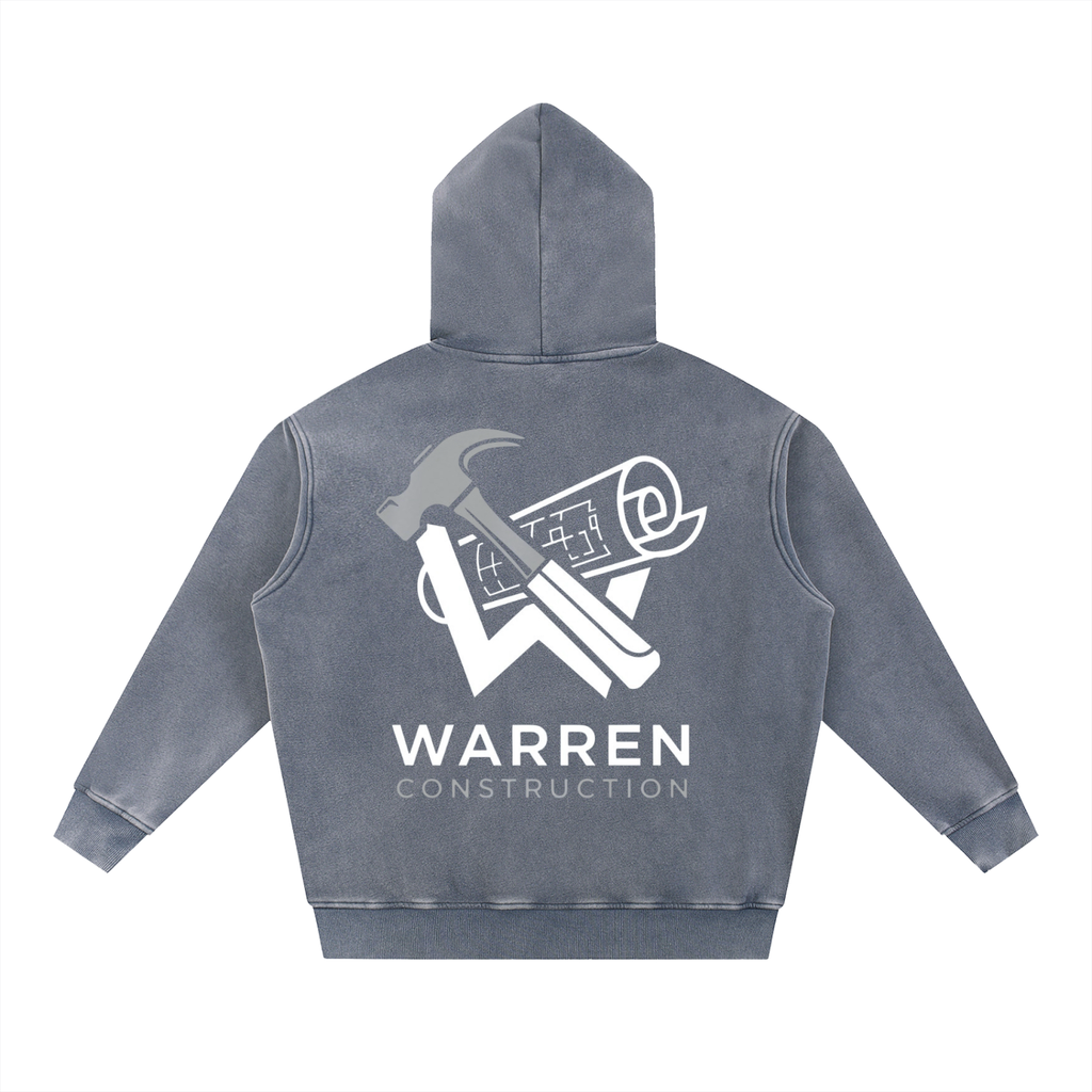 Oversize Hoodie / White logo