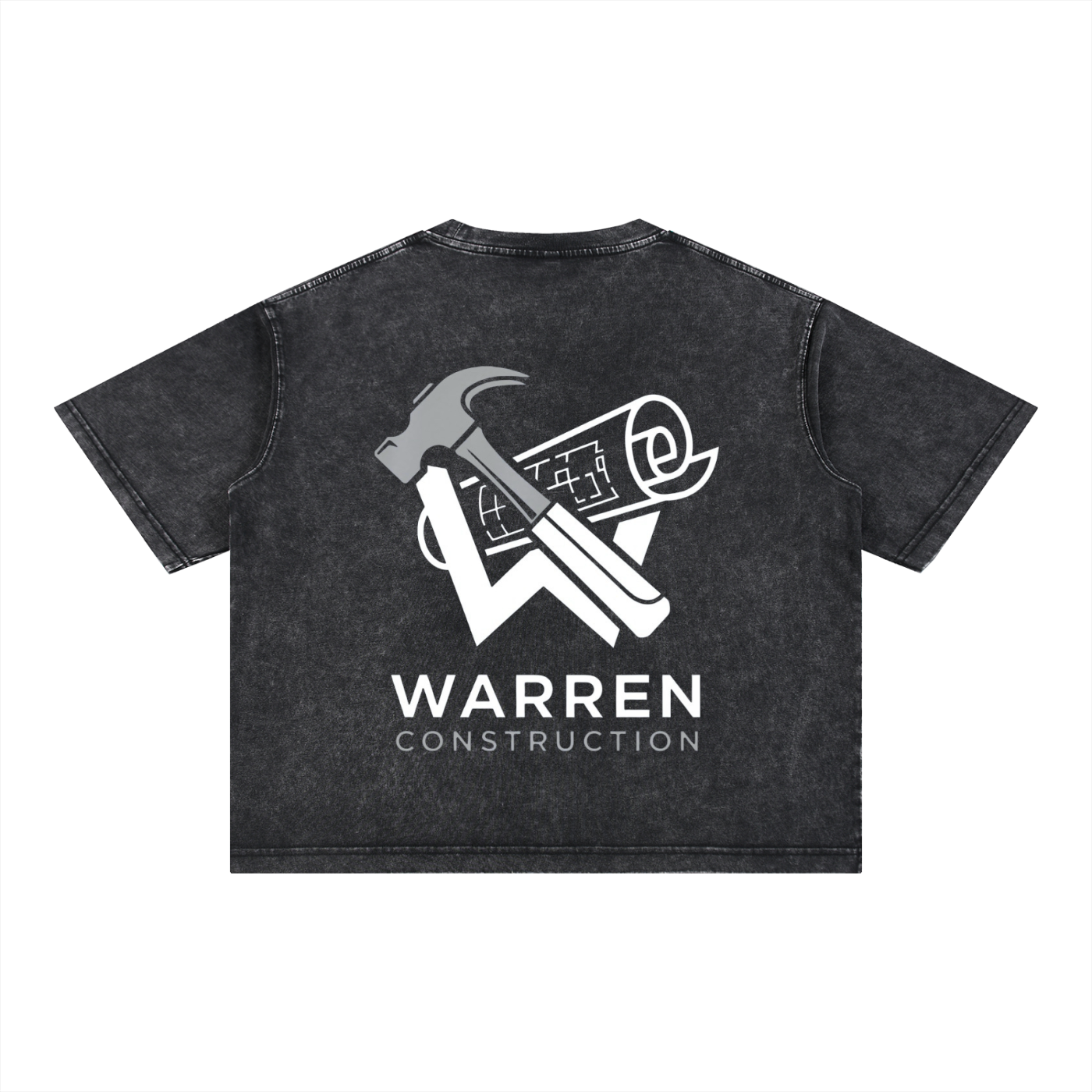 Washed T-Shirt / White logo