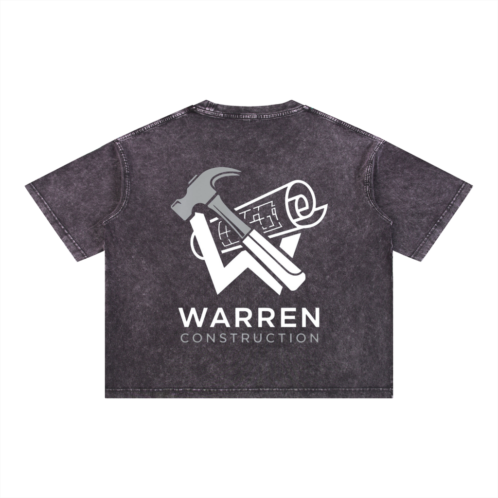 Washed T-Shirt / White logo