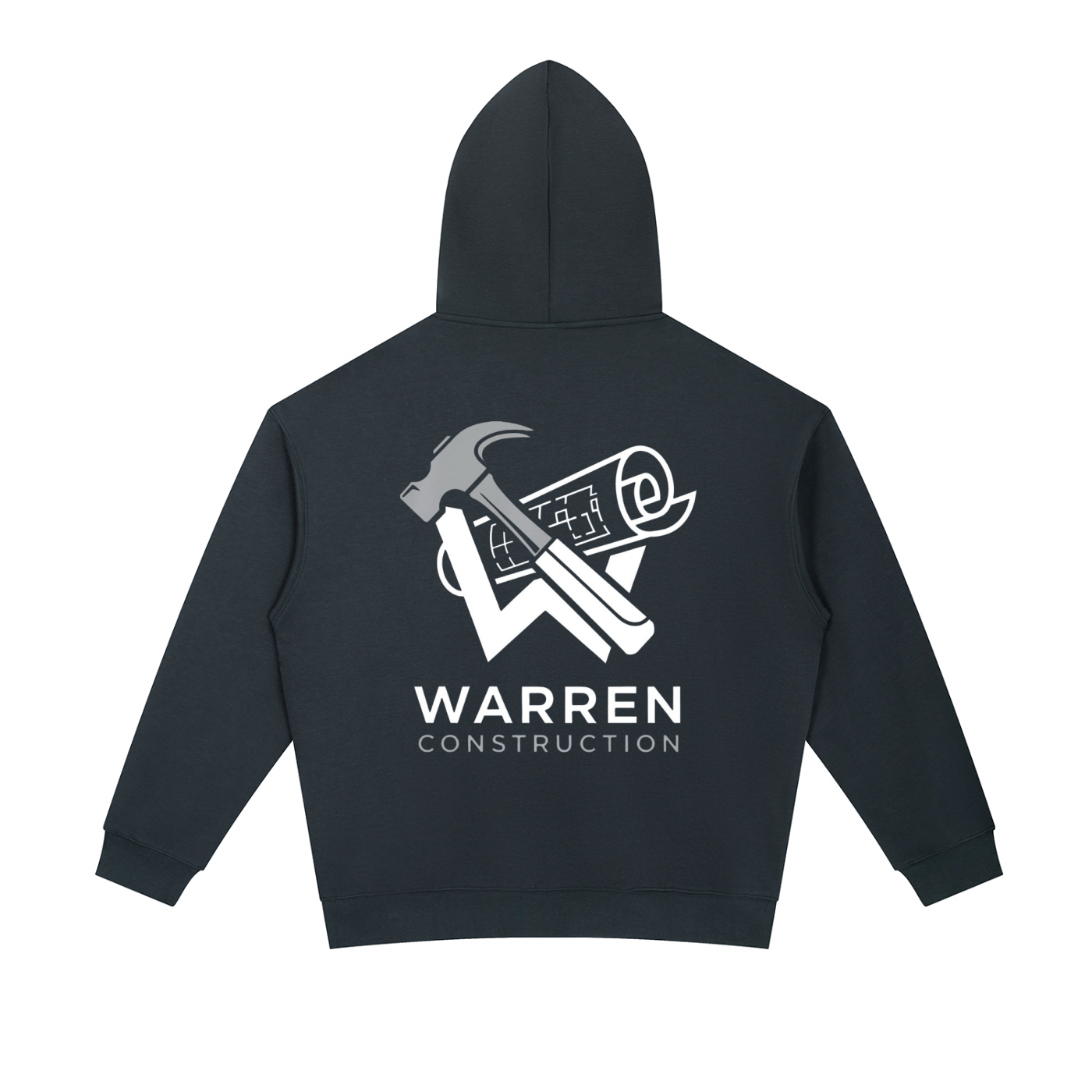 Plus size hoodie / White logo