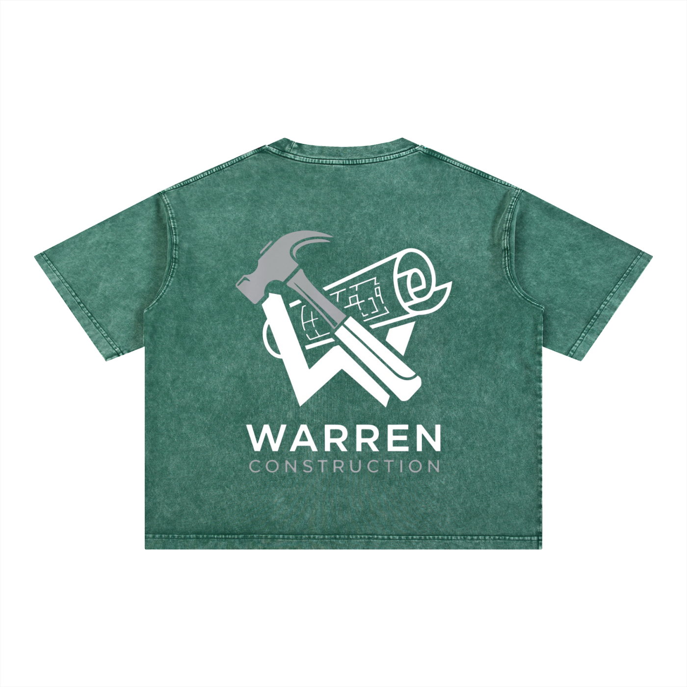 Washed T-Shirt / White logo