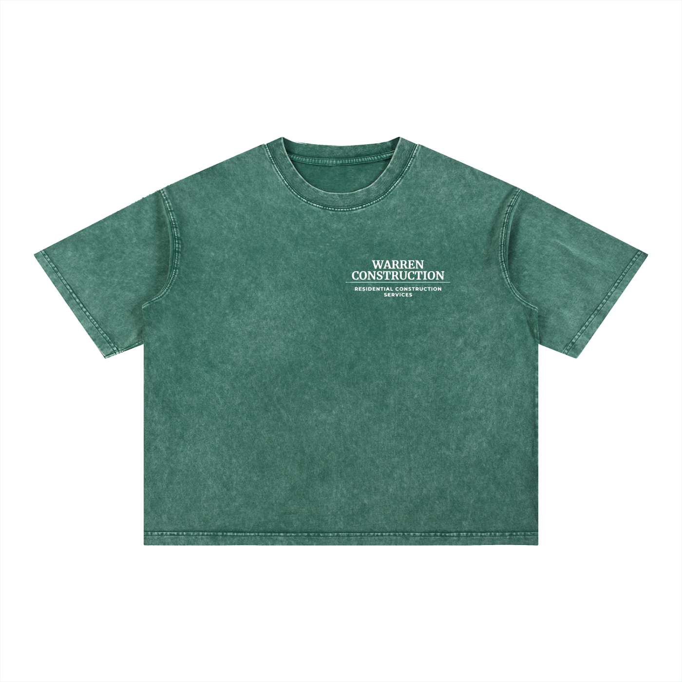 Washed T-Shirt / White logo