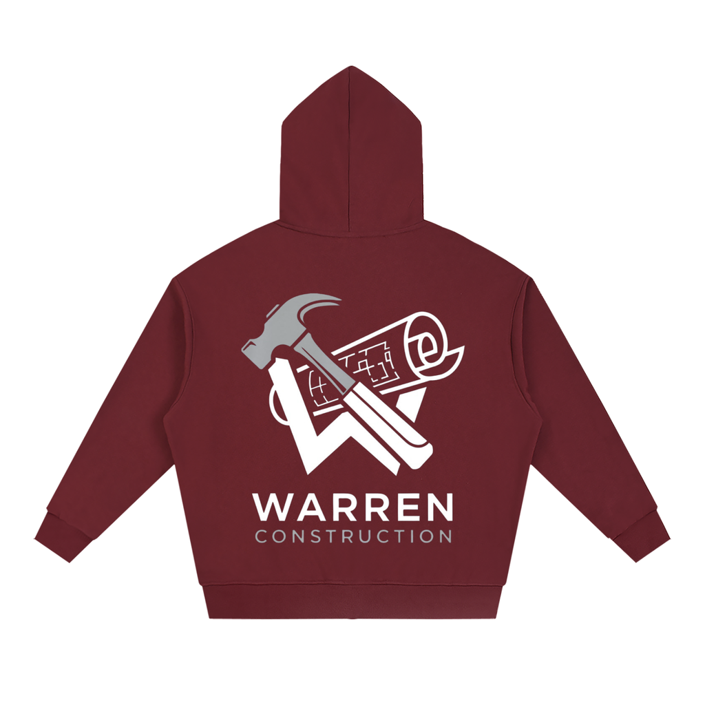 Zip up Hoodie / White logo