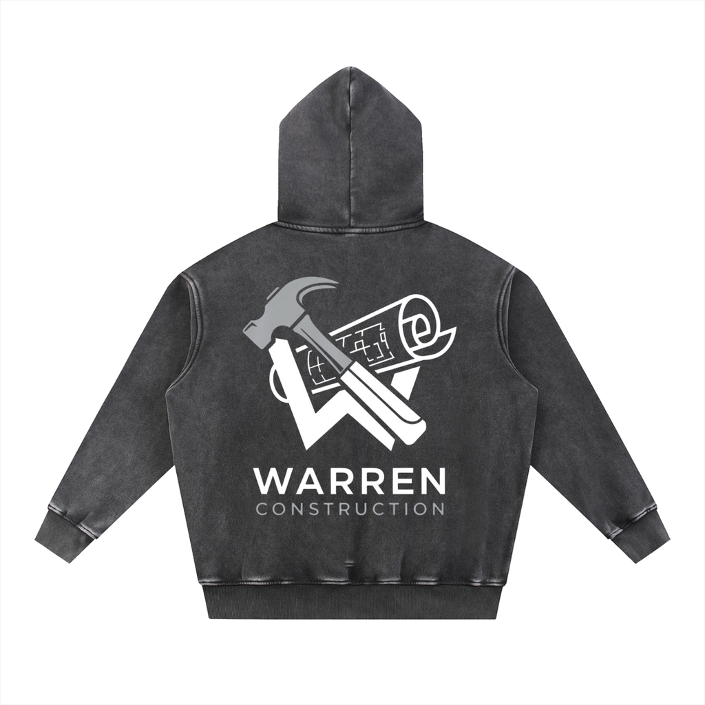 Oversize Hoodie / White logo