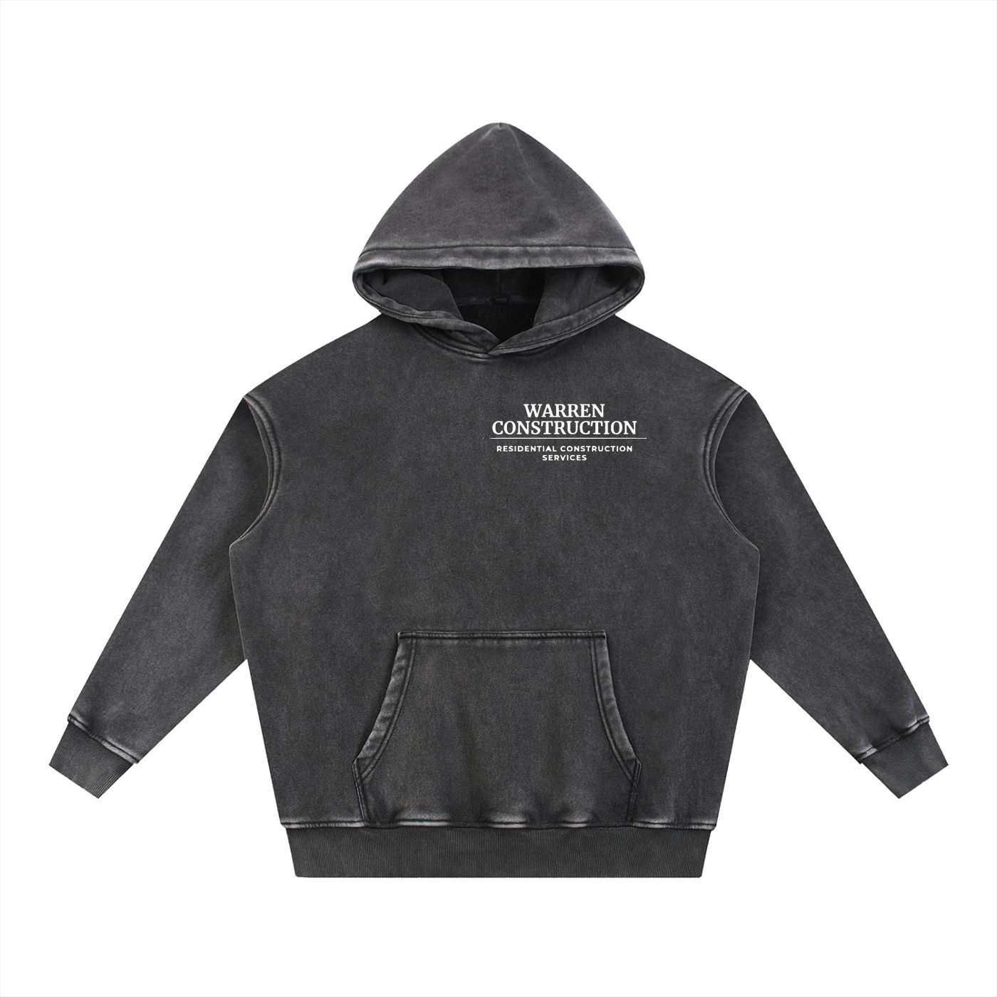 Oversize Hoodie / White logo